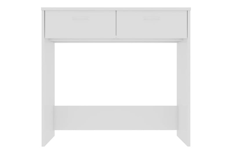 Skrivebord høyglans hvit 80x40x75 cm sponplate - Hvit - Møbler - Bord - Kontorbord - Skrivebord