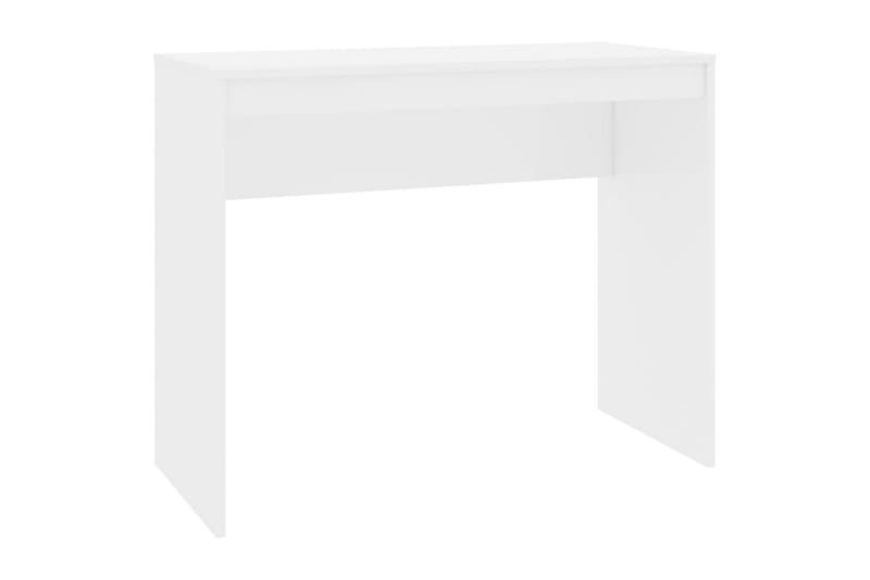 Skrivebord høyglans hvit 90x40x72 cm sponplate - Skrivebord