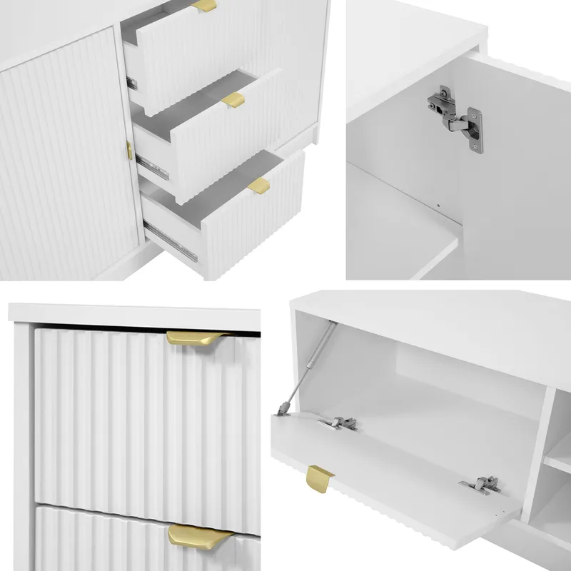 skrivebord Hjørneskrivebord TIRENO brun - Møbler - Bord - Kontorbord - Skrivebord - Hjørneskrivebord