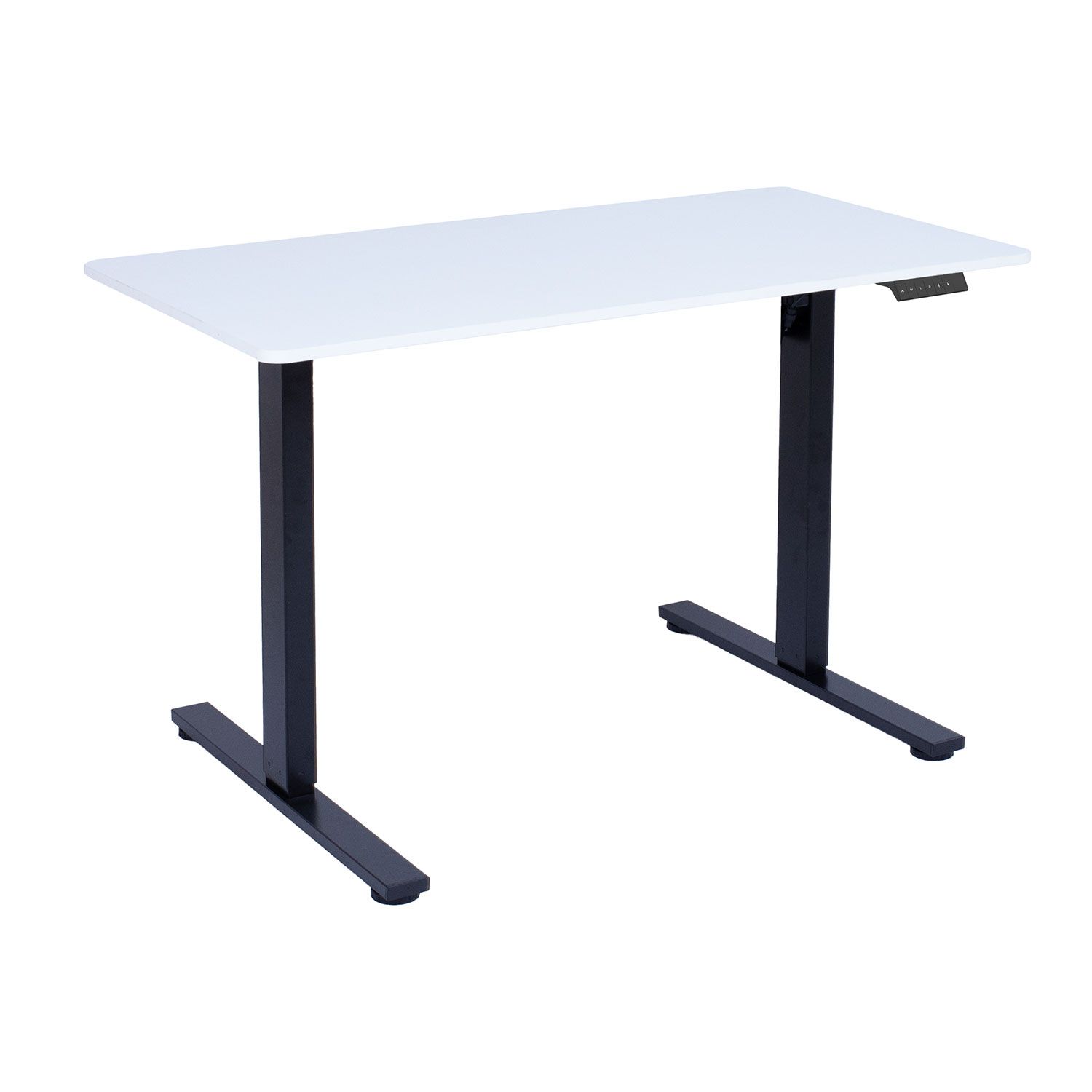 Skrivebord HOME4YOU Ergo Fit med 1 motor 120x60x71,5-116 cm Hvit/svart - Hvit/svart