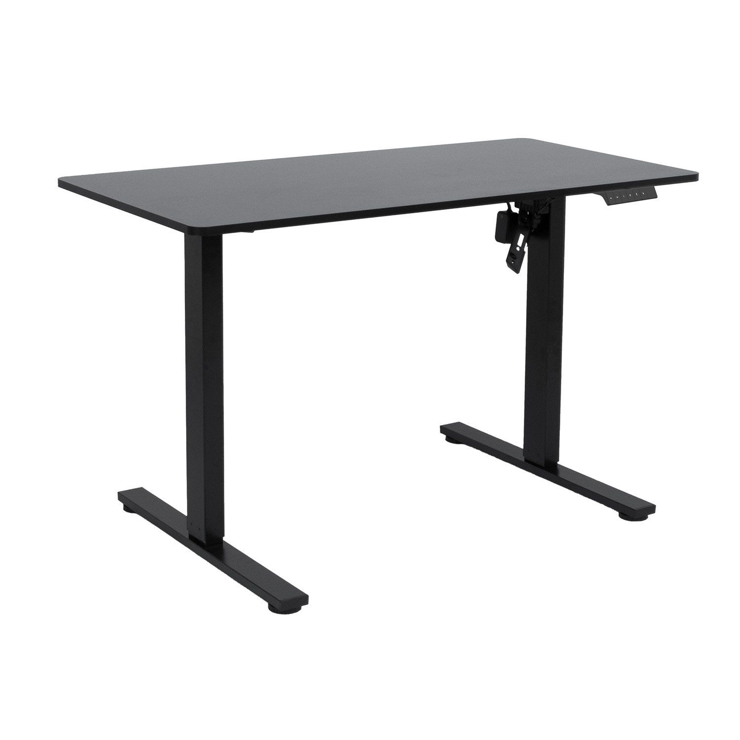 Skrivebord HOME4YOU Ergo Fit med 1 motor 120x60x71,5-116 cm Svart - Svart