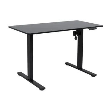 Skrivebord HOME4YOU Ergo Fit med 1 motor 120x60x71,5-116 cm Svart