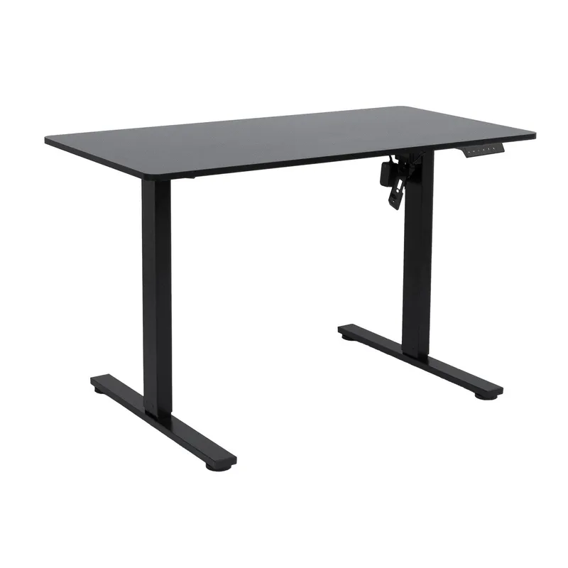 Skrivebord HOME4YOU Ergo Fit med 1 motor 120x60x71,5-116 cm Svart - Svart - Møbler - Bord - Kontorbord - Skrivebord - Hev og senkbart skrivebord
