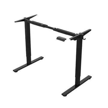Skrivebord HOME4YOU Ergo Fit med 1 motor 120x60x71,5-116 cm Svart - Svart - Møbler - Bord - Kontorbord - Skrivebord - Hev og senkbart skrivebord
