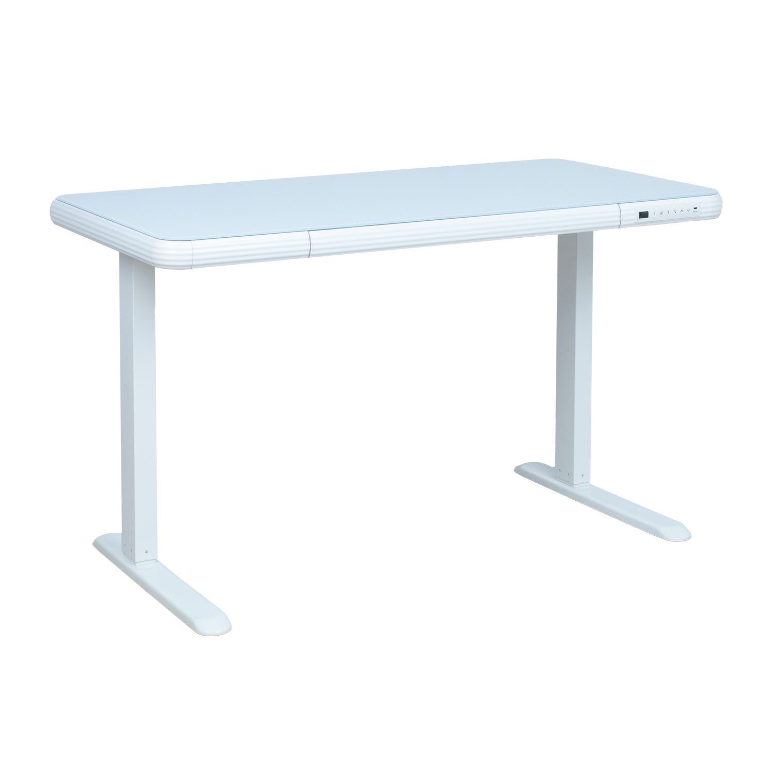 Skrivebord HOME4YOU Ergo Fit med 1 motor 122x62x73,5-118 cm Hvit - Hvit