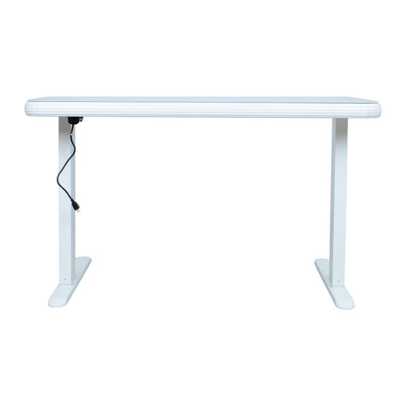 Skrivebord HOME4YOU Ergo Fit med 1 motor 122x62x73,5-118 cm Hvit - Hvit - Møbler - Bord - Kontorbord - Skrivebord - Hev og senkbart skrivebord