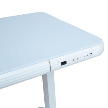 Skrivebord HOME4YOU Ergo Fit med 1 motor 122x62x73,5-118 cm Hvit - Hvit - Møbler - Bord - Kontorbord - Skrivebord - Hev og senkbart skrivebord