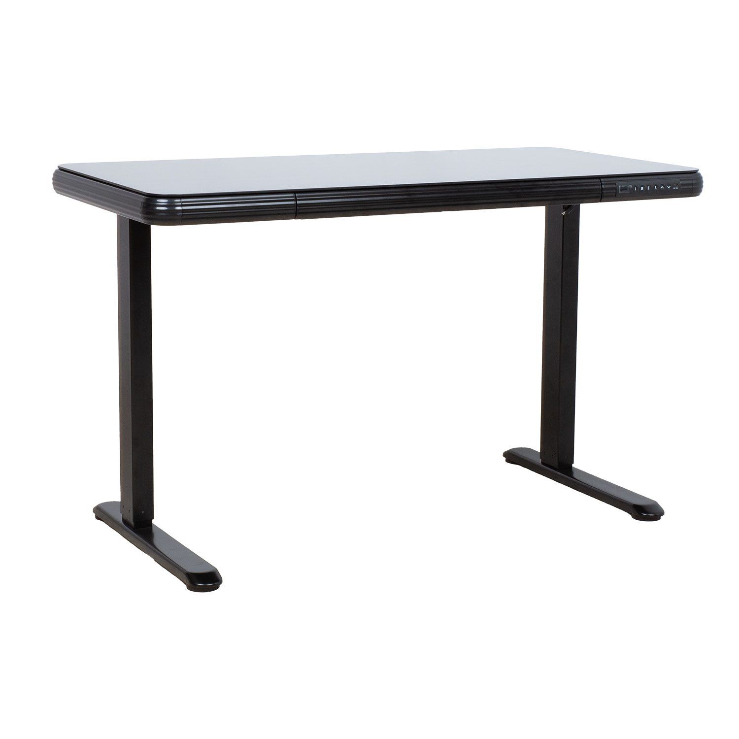 Skrivebord HOME4YOU Ergo Fit med 1 motor 122x62x73,5-118 cm Svart - Svart