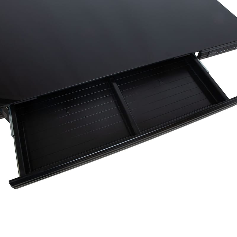 Skrivebord HOME4YOU Ergo Fit med 1 motor 122x62x73,5-118 cm Svart - Svart - Møbler - Bord - Kontorbord - Skrivebord - Hev og senkbart skrivebord