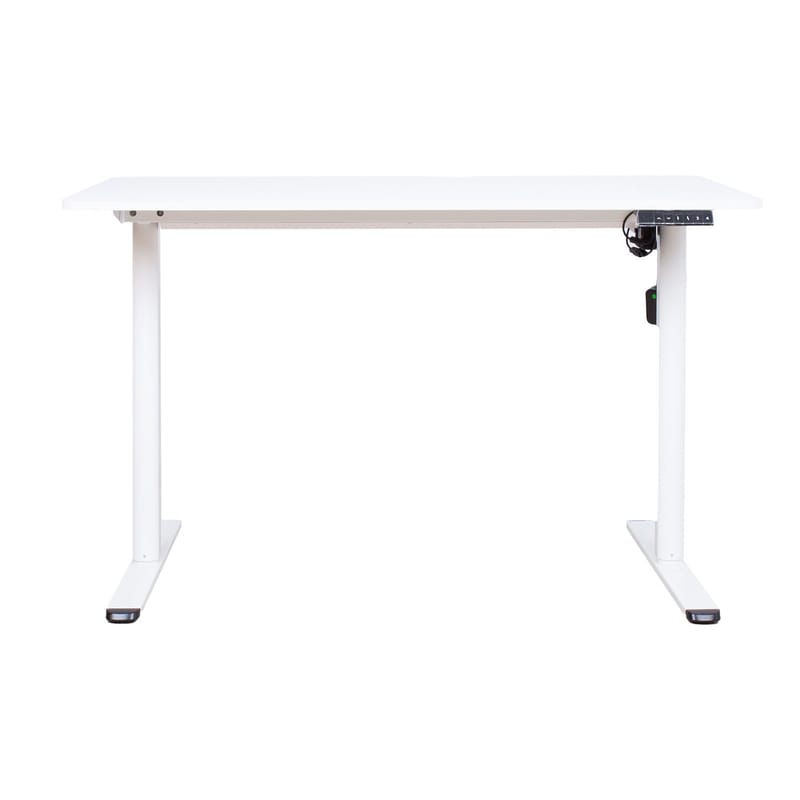 Skrivebord HOME4YOU Ergo Light med 1 motor 120x60x72,5–117,5 cm Hvit - Hvit - Møbler - Bord - Kontorbord - Skrivebord - Hev og senkbart skrivebord