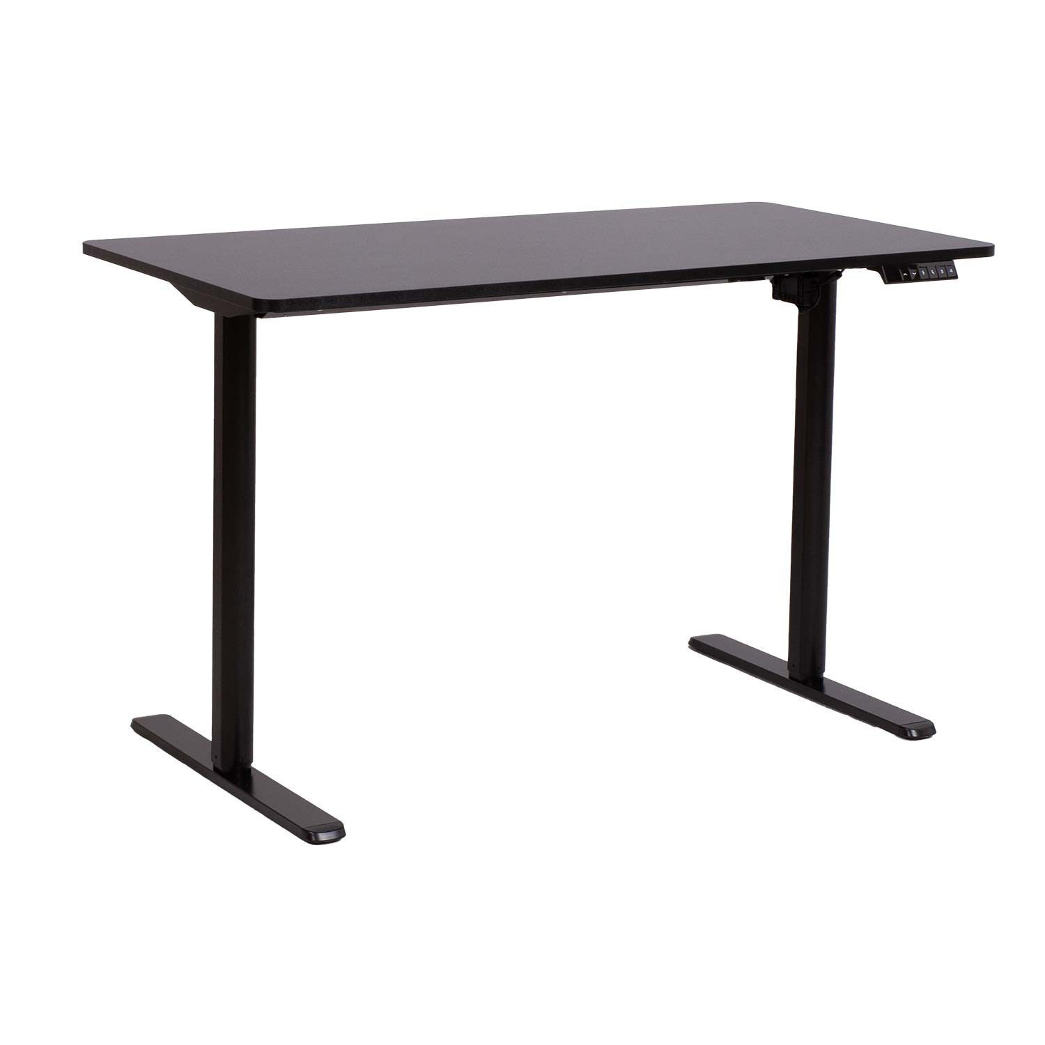 Skrivebord HOME4YOU Ergo Light med 1 motor 120x60x72,5–117,5 cm Svart - Svart