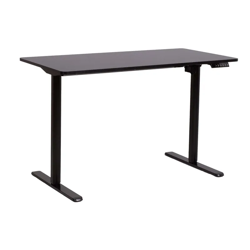 Skrivebord HOME4YOU Ergo Light med 1 motor 120x60x72,5–117,5 cm Svart, Svart