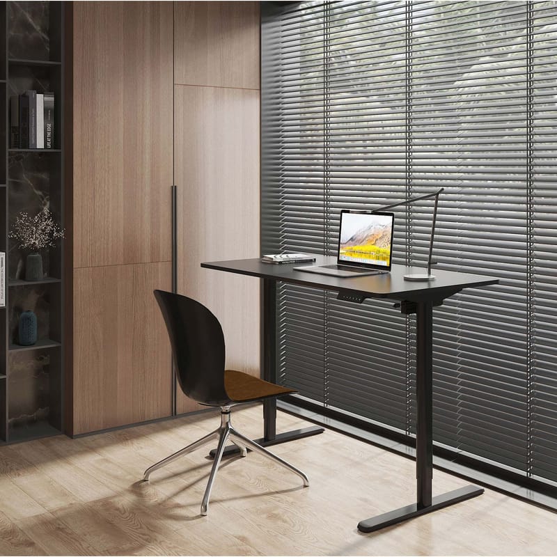 Skrivebord HOME4YOU Ergo Light med 1 motor 120x60x72,5–117,5 cm Svart - Svart - Møbler - Bord - Kontorbord - Skrivebord - Hev og senkbart skrivebord