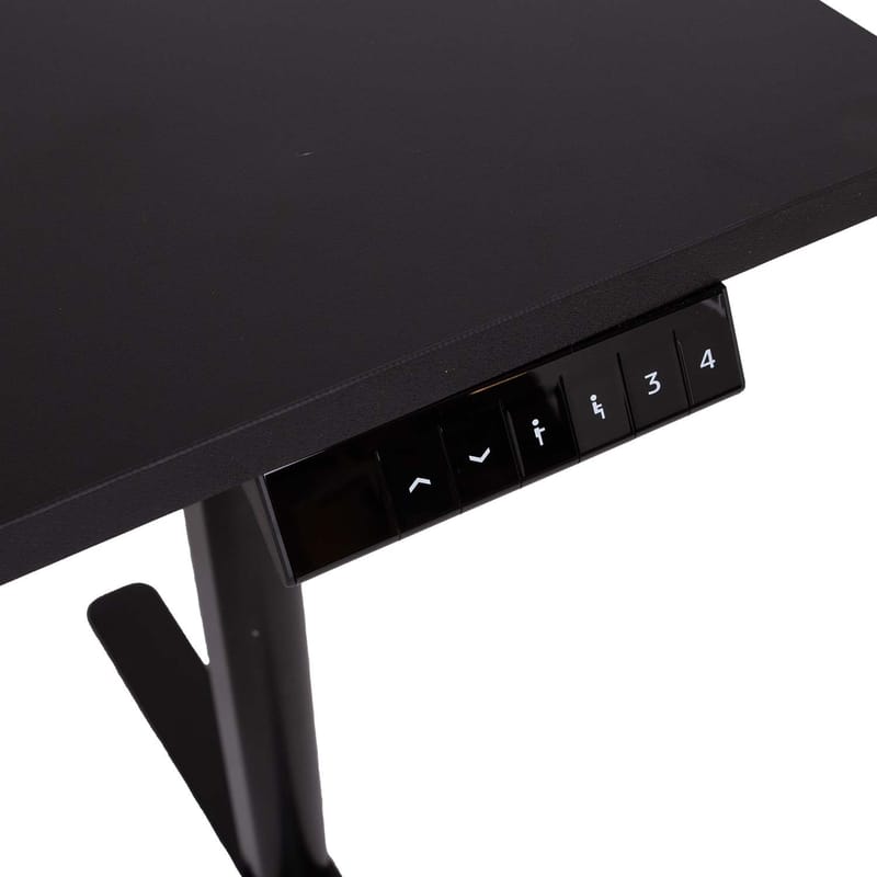 Skrivebord HOME4YOU Ergo Light med 1 motor 120x60x72,5–117,5 cm Svart - Svart - Møbler - Bord - Kontorbord - Skrivebord - Hev og senkbart skrivebord
