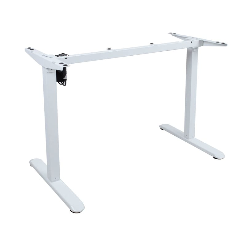 Skrivebord HOME4YOU Ergo Light med 1 motor 120x60x73-118 cm Eik/hvit - eik/hvit - Møbler - Bord - Kontorbord - Skrivebord - Hev og senkbart skrivebord