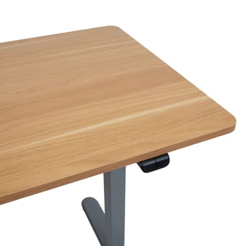 Skrivebord HOME4YOU Ergo Light med 1 motor 120x60x73-118 cm Eik/sølvgrå - eik/sølvgrå - Møbler - Bord - Kontorbord - Skrivebord - Hev og senkbart skrivebord