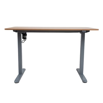 Skrivebord HOME4YOU Ergo Light med 1 motor 120x60x73-118 cm Eik/sølvgrå - eik/sølvgrå - Møbler - Bord - Kontorbord - Skrivebord - Hev og senkbart skrivebord