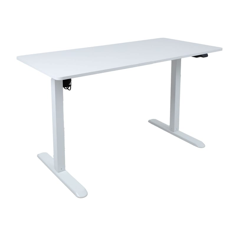 Skrivebord HOME4YOU Ergo Light med 1 motor 120x60x73-118 cm Hvit - hvit - Møbler - Bord - Kontorbord - Skrivebord - Hev og senkbart skrivebord