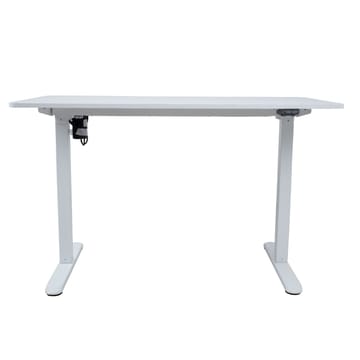 Skrivebord HOME4YOU Ergo Light med 1 motor 120x60x73-118 cm Hvit - hvit - Møbler - Bord - Kontorbord - Skrivebord - Hev og senkbart skrivebord