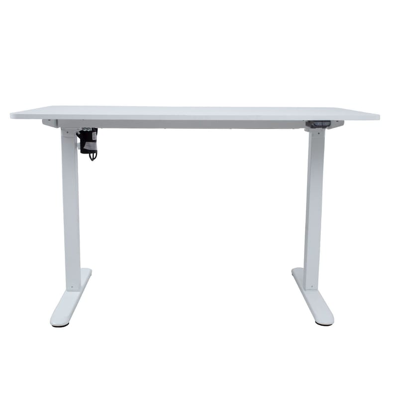 Skrivebord HOME4YOU Ergo Light med 1 motor 120x60x73-118 cm Hvit - hvit - Møbler - Bord - Kontorbord - Skrivebord - Hev og senkbart skrivebord