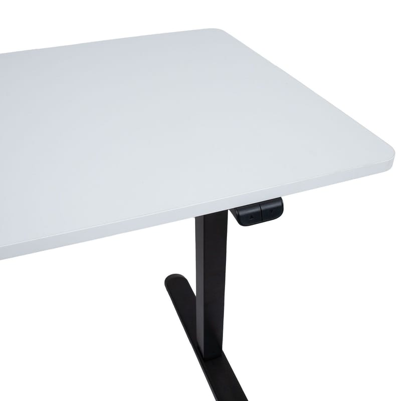 Skrivebord HOME4YOU Ergo Light med 1 motor 120x60x73-118 cm Hvit/svart - hvit/svart - Møbler - Bord - Kontorbord - Skrivebord - Hev og senkbart skrivebord