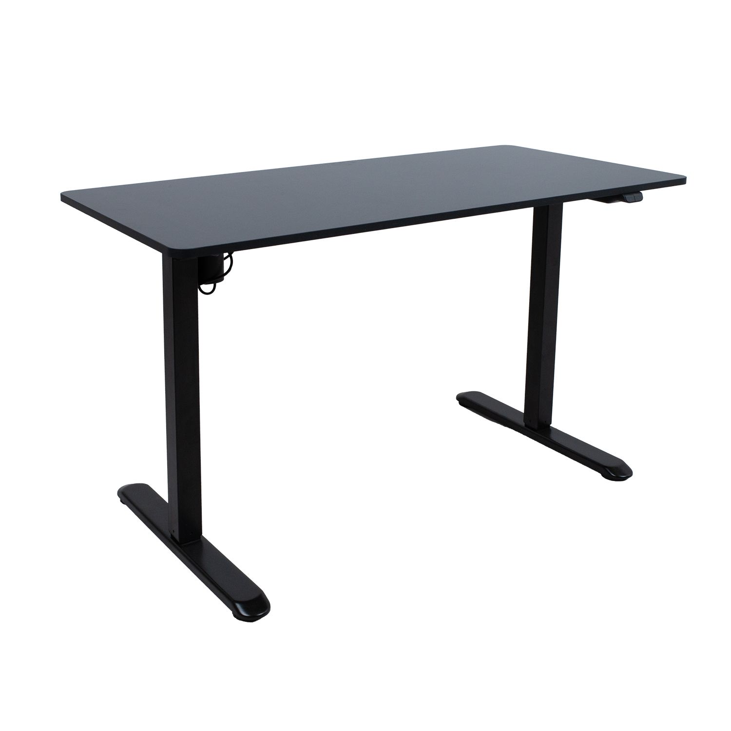 Skrivebord HOME4YOU Ergo Light med 1 motor 120x60x73-118 cm Svart - svart