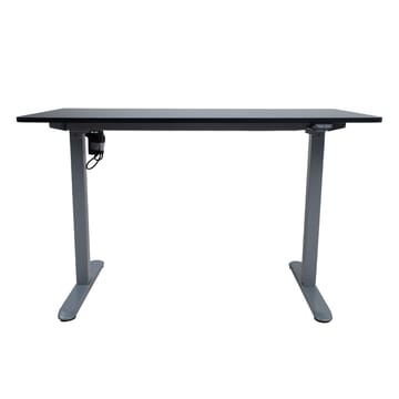 Skrivebord HOME4YOU Ergo Light med 1 motor 120x60x73-118 cm Svart/sølvgrå - svart/sølvgrå - Møbler - Bord - Kontorbord - Skrivebord - Hev og senkbart skrivebord