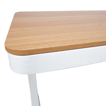 Skrivebord HOME4YOU Ergo med 1 motor 120x60x72-121 cm eik/hvit - eik/hvit - Møbler - Bord - Kontorbord - Skrivebord - Hev og senkbart skrivebord