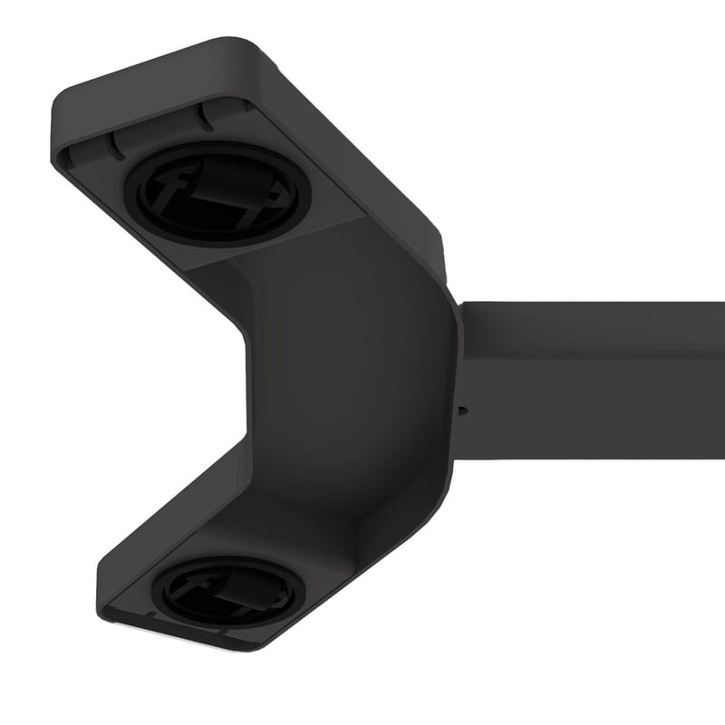 Skrivebord HOME4YOU Ergo med ett ben 70x40x67,5-106 cm manuell, svart - svart - Møbler - Bord - Kontorbord - Skrivebord - Hev og senkbart skrivebord