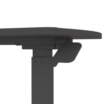 Skrivebord HOME4YOU Ergo med ett ben 70x40x67,5-106 cm manuell, svart - svart - Møbler - Bord - Kontorbord - Skrivebord - Hev og senkbart skrivebord
