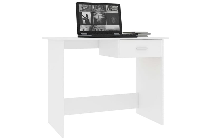 Skrivebord hvit 100x50x76 cm sponplate - Hvit - Møbler - Bord - Kontorbord - Skrivebord
