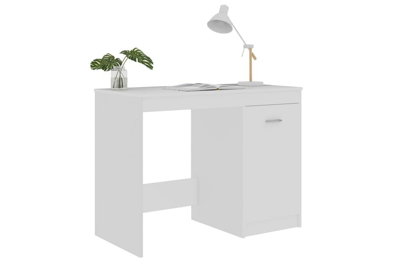 Skrivebord hvit 100x50x76 cm sponplate - Hvit - Møbler - Bord - Kontorbord - Skrivebord