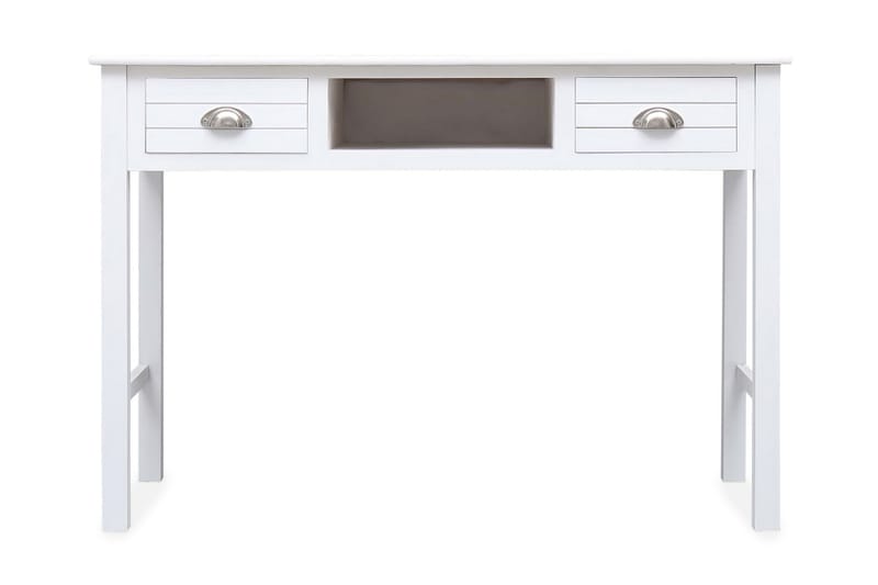Skrivebord hvit 110x45x76 cm tre - Hvit - Skrivebord
