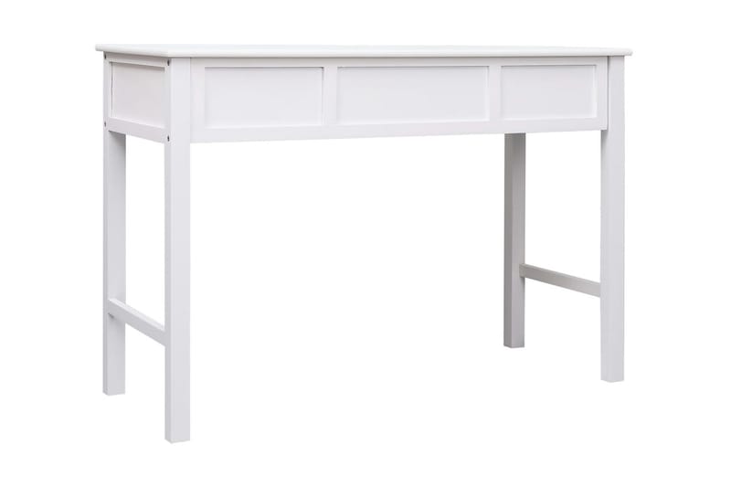 Skrivebord hvit 110x45x76 cm tre - Hvit - Skrivebord
