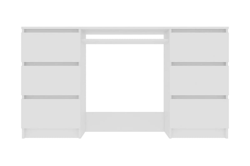 Skrivebord hvit 140x50x77 cm sponplate - Hvit - Møbler - Bord - Kontorbord - Skrivebord