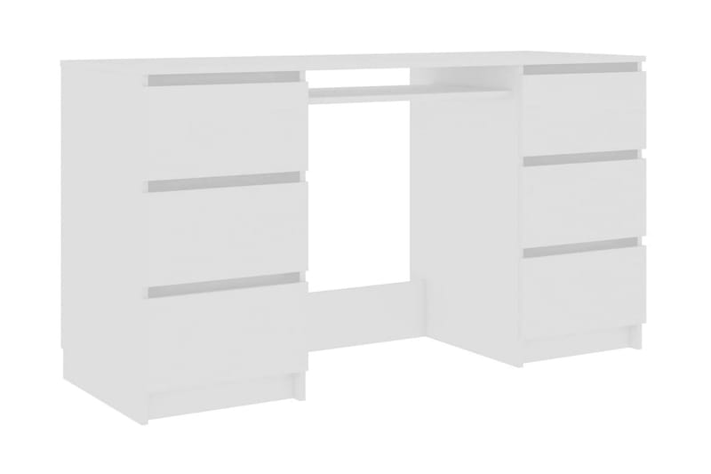 Skrivebord hvit 140x50x77 cm sponplate - Hvit - Møbler - Bord - Kontorbord - Skrivebord