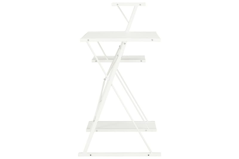 Skrivebord med hylle hvit 116x50x93 cm - Hvit - Møbler - Bord - Kontorbord - Skrivebord