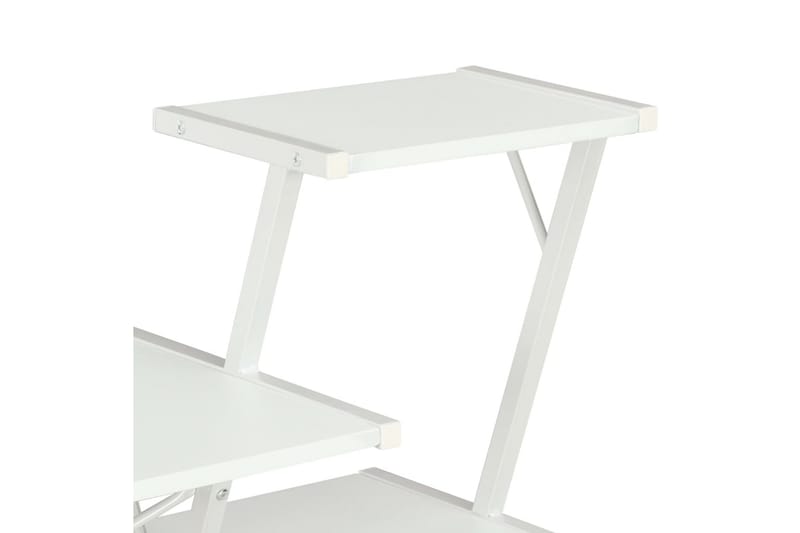 Skrivebord med hylle hvit 116x50x93 cm - Hvit - Møbler - Bord - Kontorbord - Skrivebord