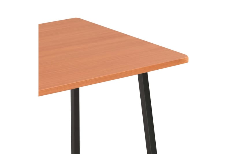 Skrivebord med hylle svart og brun 102x50x117 cm - Brun - Møbler - Bord - Kontorbord - Skrivebord