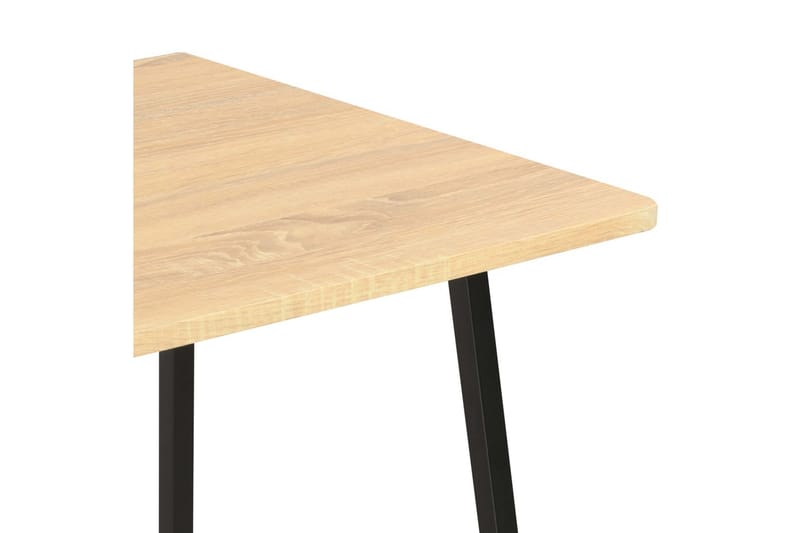 Skrivebord med hylle svart og eik 102x50x117 cm - Brun - Møbler - Bord - Kontorbord - Skrivebord