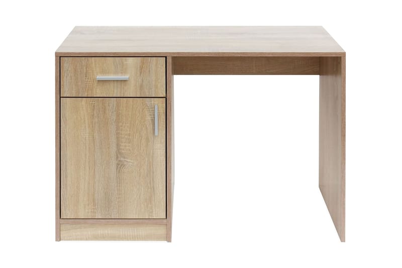 Skrivebord med Skuff og Skap Eik 100x40x73 cm - Møbler - Bord - Kontorbord - Skrivebord