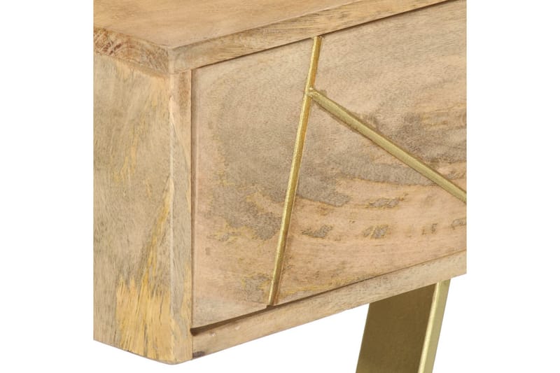 Skrivebord med skuffer 100x55x75 cm heltre mango - Brun - Møbler - Bord - Kontorbord - Skrivebord