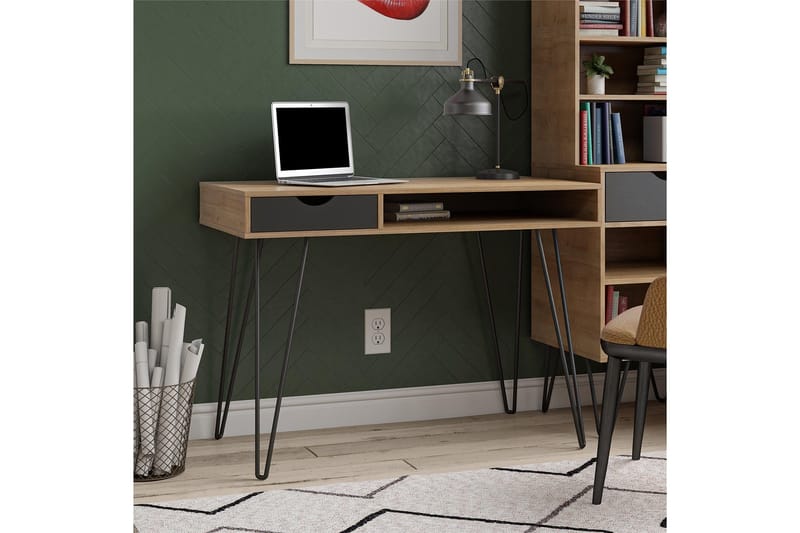 Skrivebord Novogratz Harmony 106 cm med oppbevaring - Møbler - Bord - Kontorbord - Skrivebord