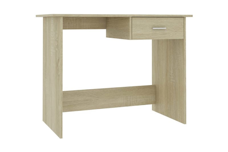 Skrivebord sonoma eik 100x50x76 cm sponplate - Brun - Møbler - Bord - Kontorbord - Skrivebord