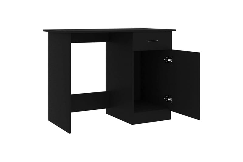 Skrivebord svart 100x50x76 cm sponplate - Svart - Møbler - Bord - Kontorbord - Skrivebord