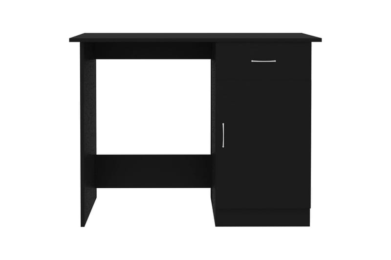 Skrivebord svart 100x50x76 cm sponplate - Svart - Skrivebord