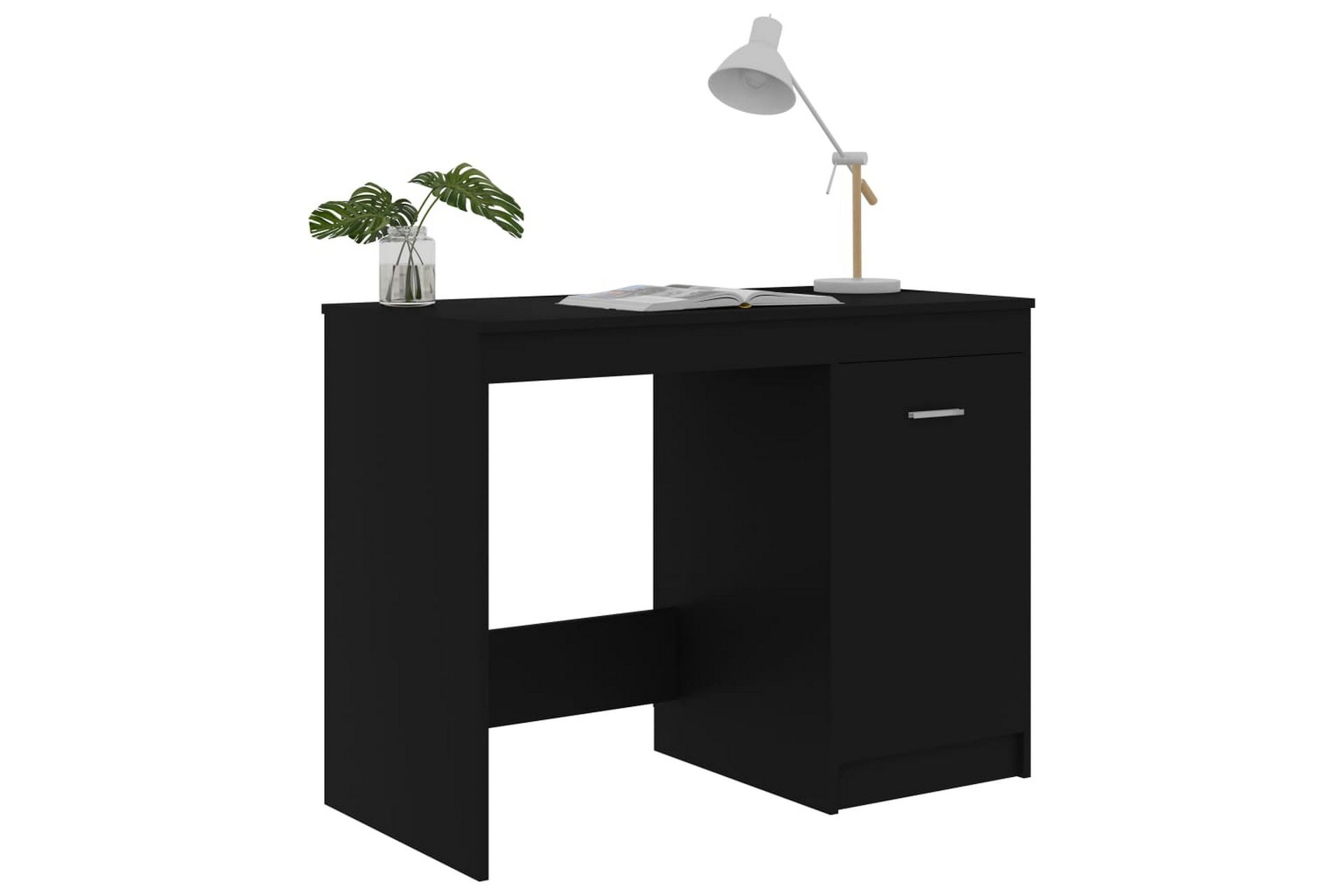 Skrivebord svart 100x50x76 cm sponplate - Svart - Møbler - Bord - Kontorbord - Skrivebord