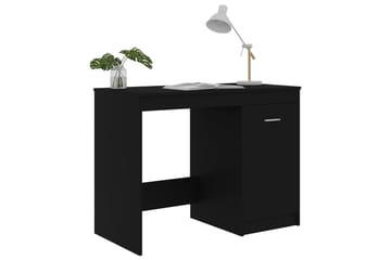 Skrivebord svart 100x50x76 cm sponplate - Svart - Møbler - Bord - Kontorbord - Skrivebord