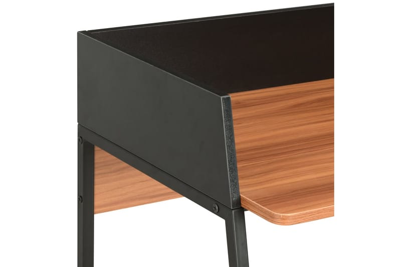 Skrivebord svart og brun 90x60x88 cm - Svart - Møbler - Bord - Kontorbord - Skrivebord