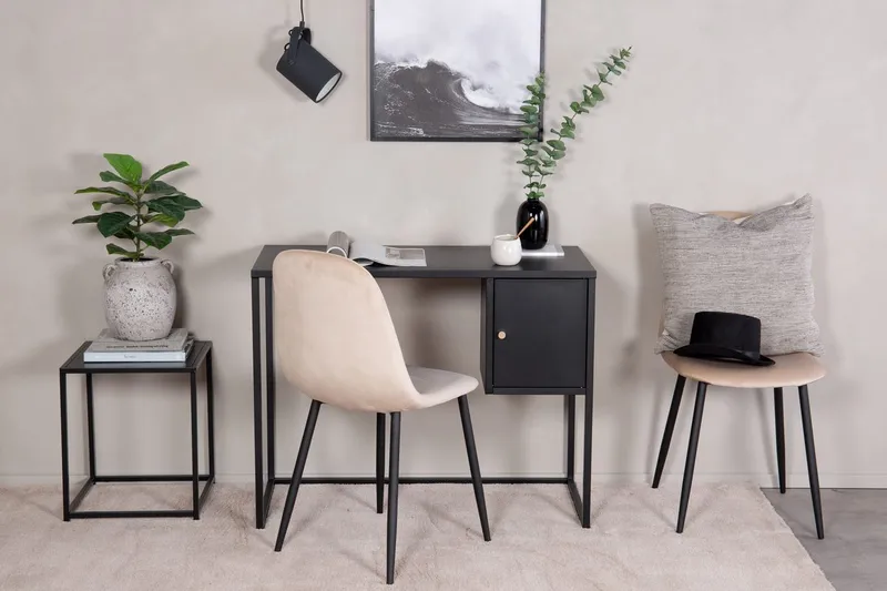 Skrivebord Venture Home Bakal Svart 95 x 45, svart